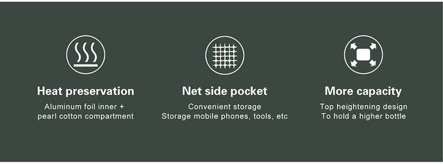 Insulated Bike Bottle Snack Bag