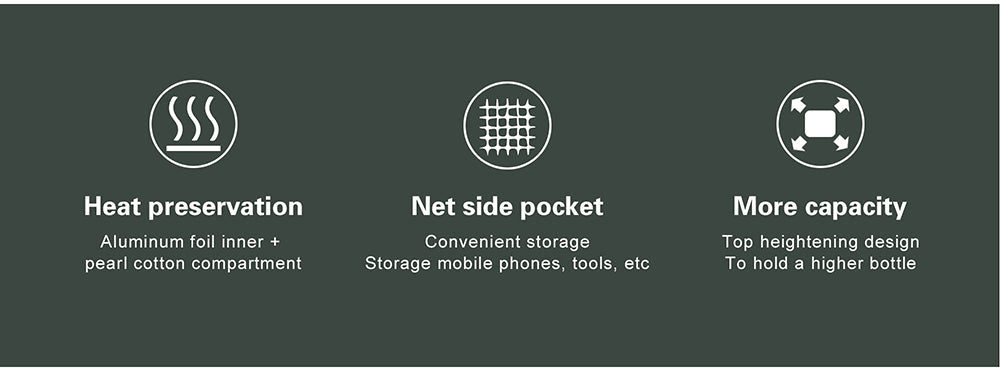 Insulated Bike Bottle Snack Bag