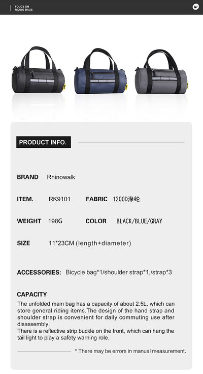 Bicycle Circular Handlebar Bag