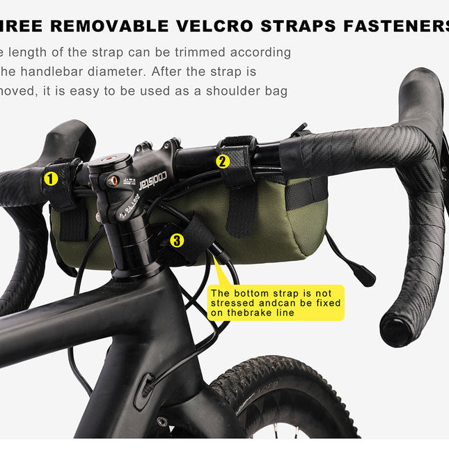 2.4 Liter Bicycle Handlebar Roll Bag