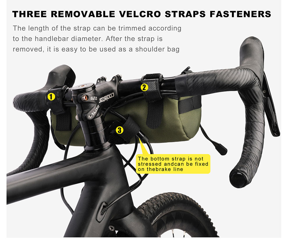 2.4 Liter Bicycle Handlebar Roll Bag