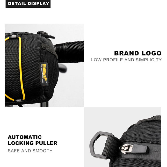 2.4 Liter Bicycle Handlebar Roll Bag