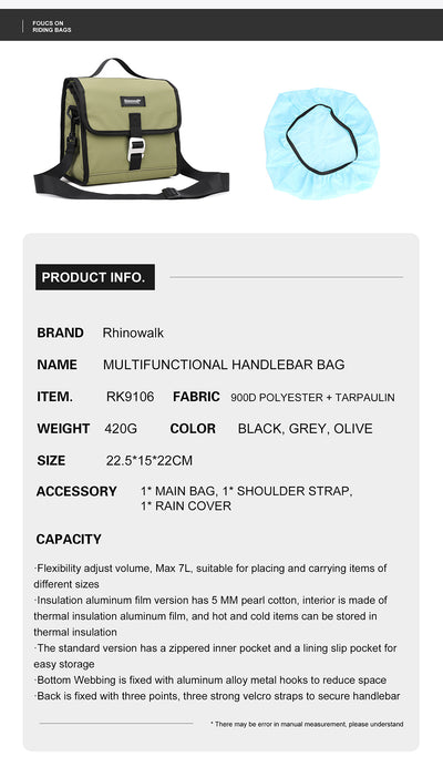 Bike Handlebar Bag - Common/Thermobag