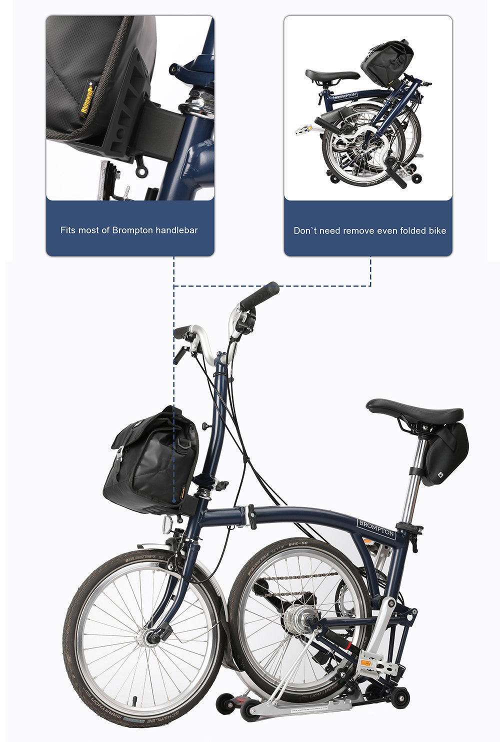 Brompton Thermal Handlebar bag with Adapter