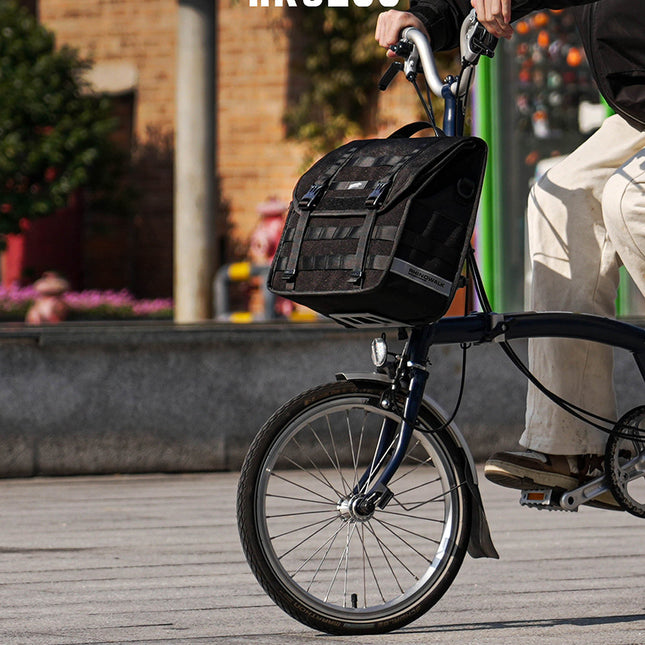 Quick release handlebar bag+mounting plate for Brompton Bikes