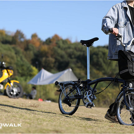 Quick release handlebar bag+mounting plate for Brompton Bikes