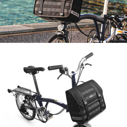Quick release handlebar bag+mounting plate for Brompton Bikes