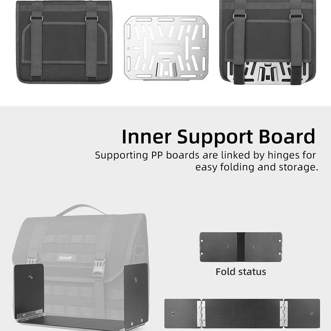 Quick release handlebar bag+mounting plate for Brompton Bikes