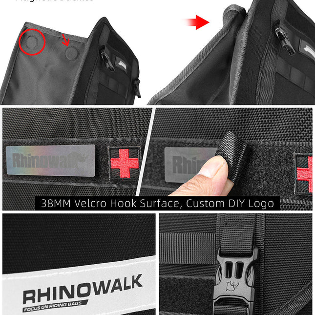 Quick release handlebar bag+mounting plate for Brompton Bikes