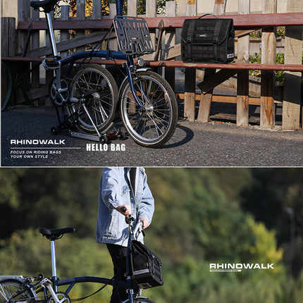 Quick release handlebar bag+mounting plate for Brompton Bikes