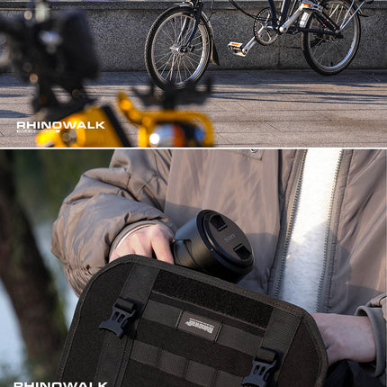 Quick release handlebar bag+mounting plate for Brompton Bikes