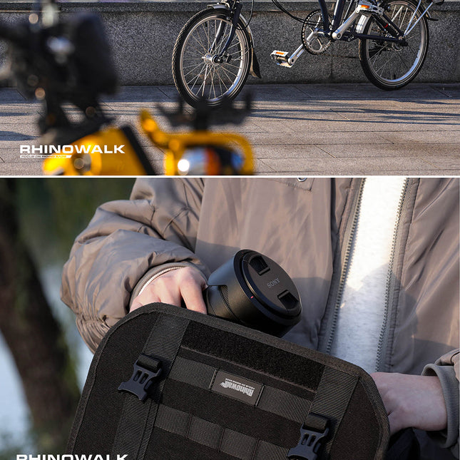 Quick release handlebar bag+mounting plate for Brompton Bikes