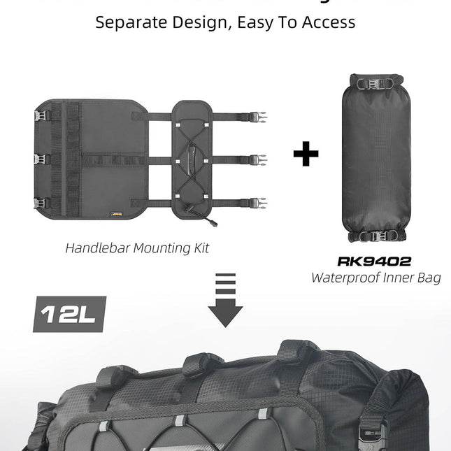 Handlebar harness bag