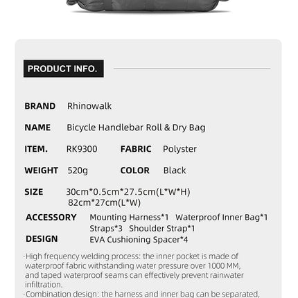 Handlebar harness bag