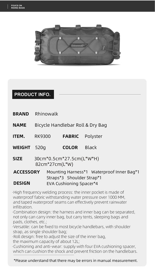 Handlebar harness bag – Rhinowalk Official Store