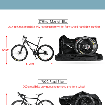 26 inch MTB 700C Folding Bike Carry Bag