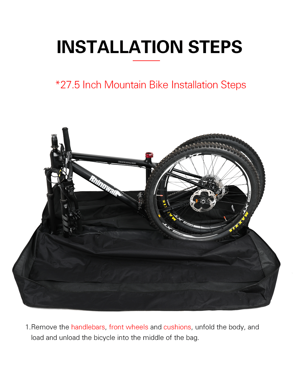 26 inch MTB 700C Folding Bike Carry Bag