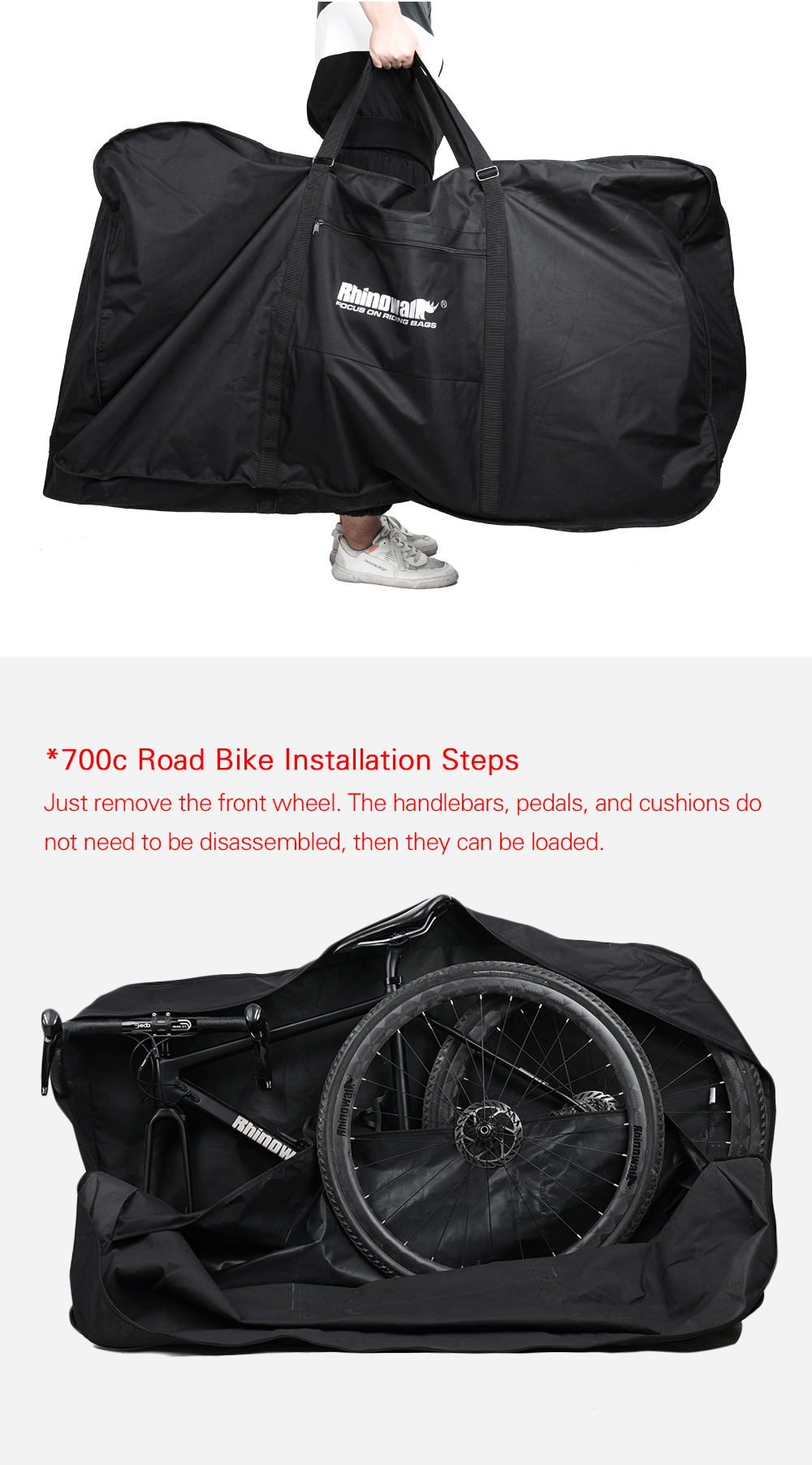 26 inch MTB 700C Folding Bike Carry Bag