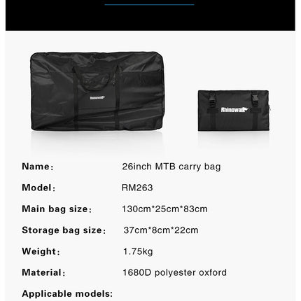 27.5 inch/700C Portable MTB Storage Bag
