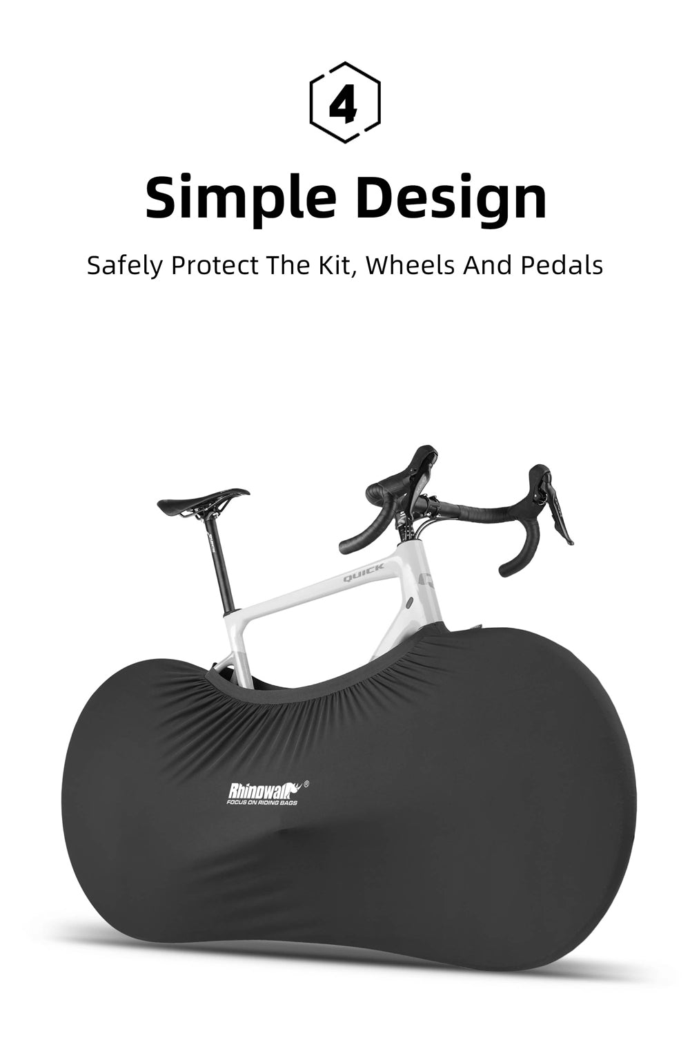 Elastic carrying bag for 26-27.5"  bikes