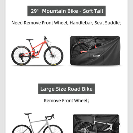 Carrying bag for 27.5-29" mountain  bikes