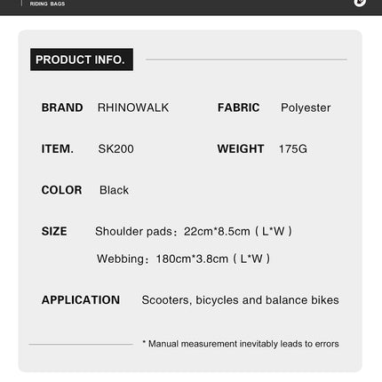 Portable E-Scooter Skatboard Shoulder Strap