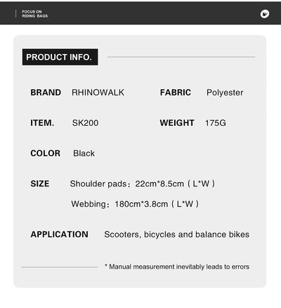 Portable E-Scooter Skatboard Shoulder Strap