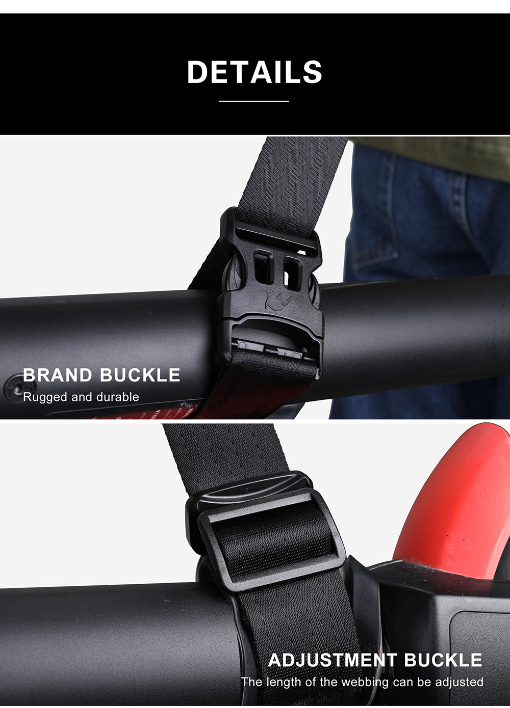 Portable E-Scooter Skatboard Shoulder Strap