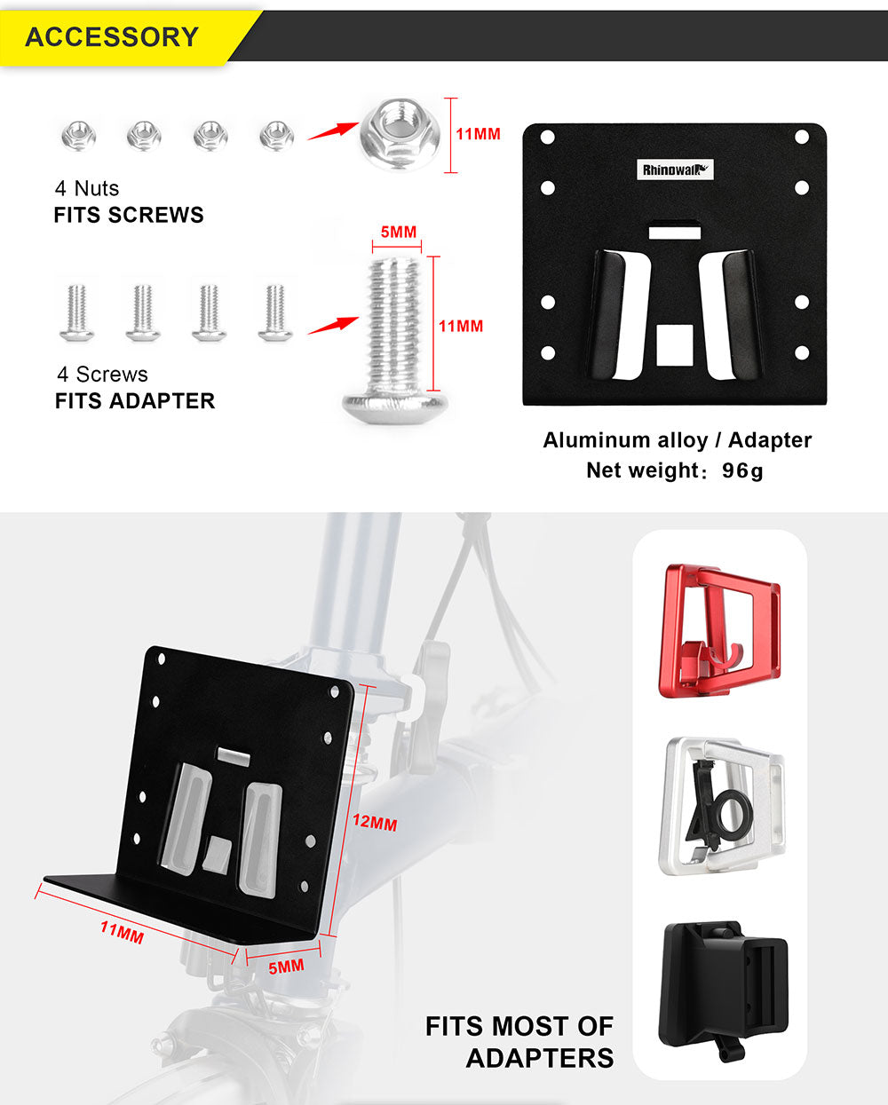 Brompton Bike Adapter for Handlebar Bag