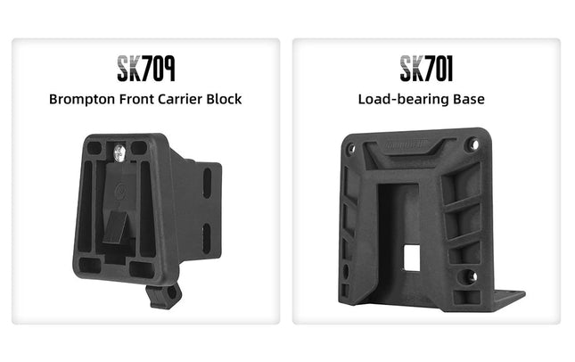 Bicycle Front Carrier Block & Mounting Plates