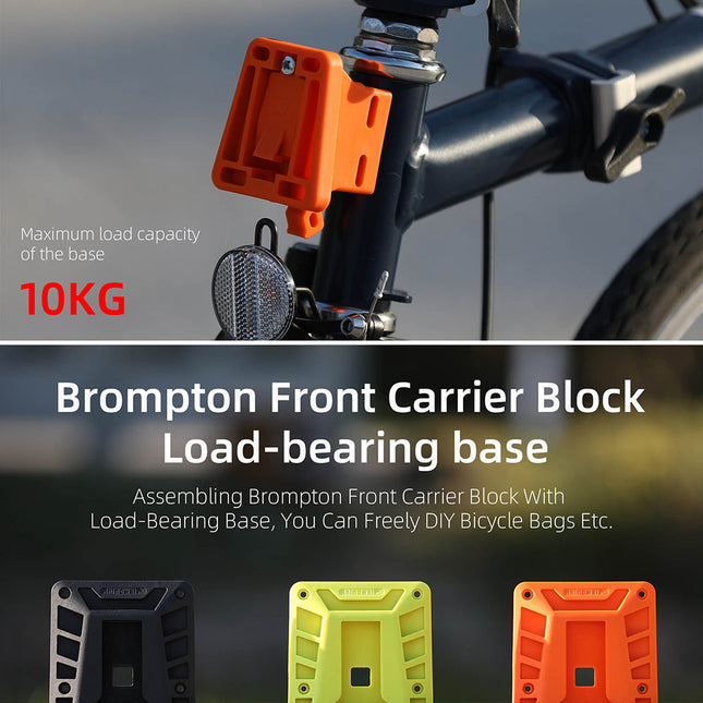 Bicycle Front Carrier Block & Mounting Plates