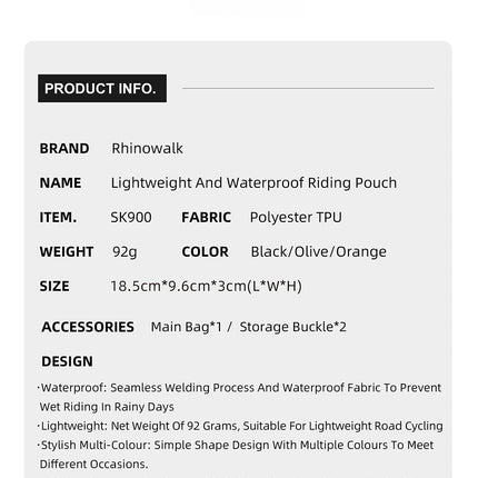 Essential Waterproof Cycling Pouch