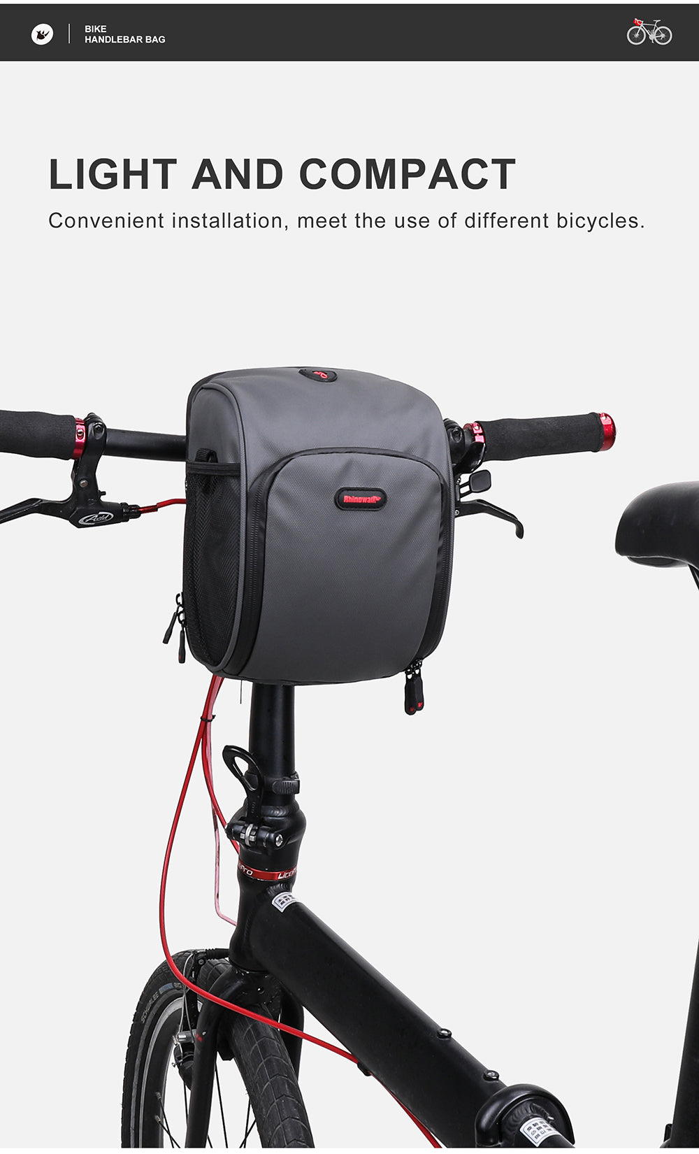 Front Handlebar Polyester Bag-L