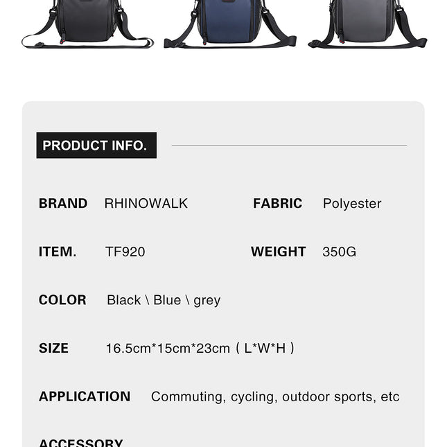 Front Handlebar Polyester Bag-L