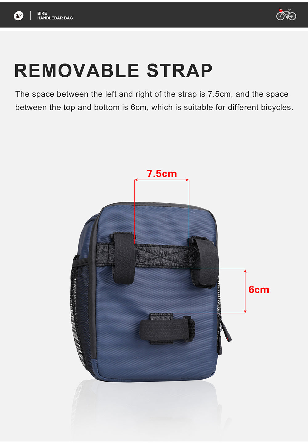 Front Handlebar Polyester Bag-L