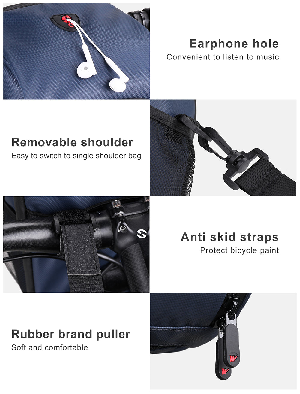 Front Handlebar Polyester Bag-L