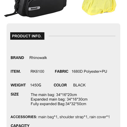 Luggage Carrier Bag with Expandable