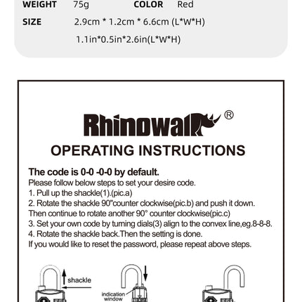 TSA Combination Lock