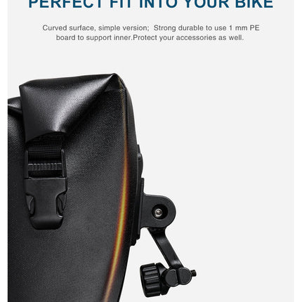 Waterproof 1.2 Liter Bike Saddle Bag with Mounting
