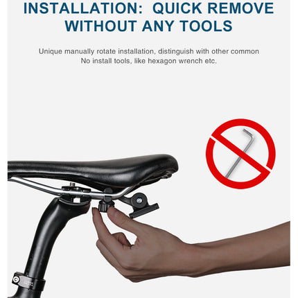 Waterproof 1.2 Liter Bike Saddle Bag with Mounting