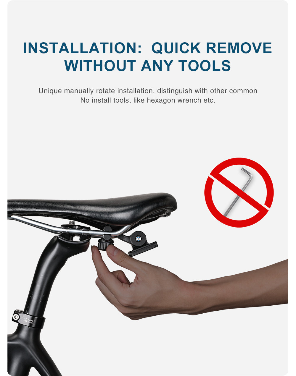 Waterproof 1.2 Liter Bike Saddle Bag with Mounting