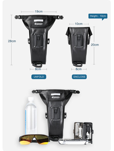 Waterproof 1.2 Liter Bike Saddle Bag with Mounting