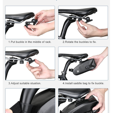 Waterproof 1.2 Liter Bike Saddle Bag with Mounting