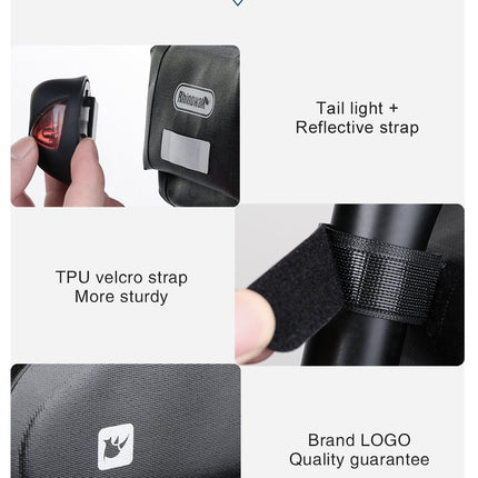 Waterproof 1.2 Liter Bike Saddle Bag with Mounting