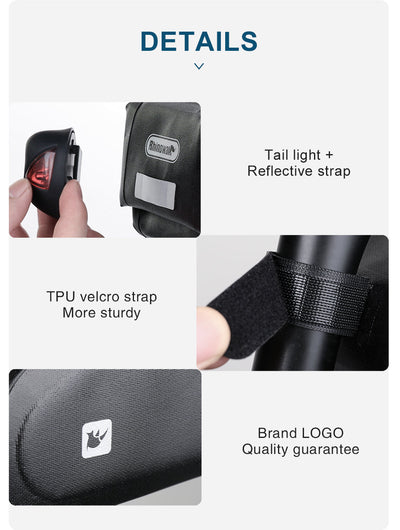 Waterproof 1.2 Liter Bike Saddle Bag with Mounting