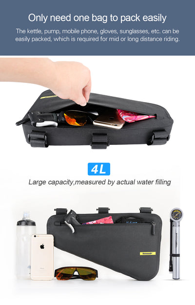 4 Liter Waterproof TPU Bike Frame Bag