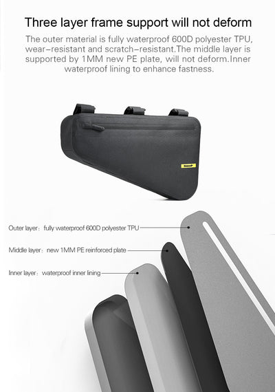 4 Liter Waterproof TPU Bike Frame Bag
