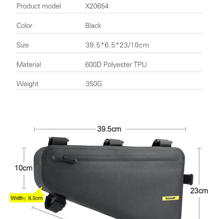 4 Liter Waterproof TPU Bike Frame Bag