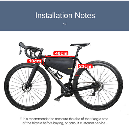 4 Liter Waterproof TPU Bike Frame Bag