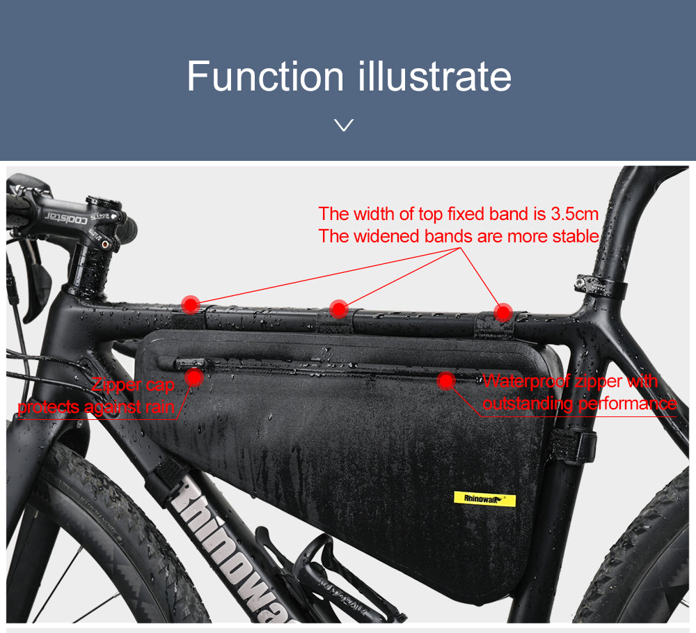 4 Liter Waterproof TPU Bike Frame Bag